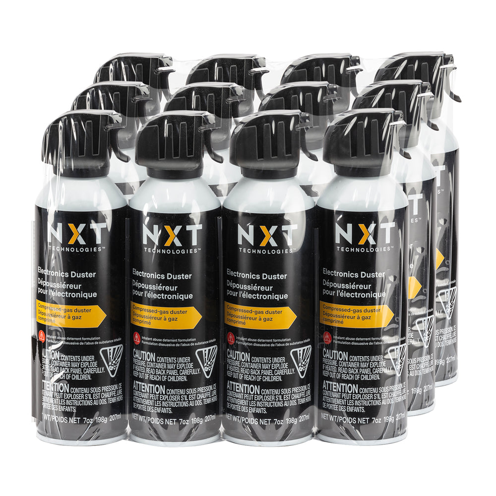 Image of NXT Technologies Electronics Duster Compressed Air - 7 oz - 12 Pack