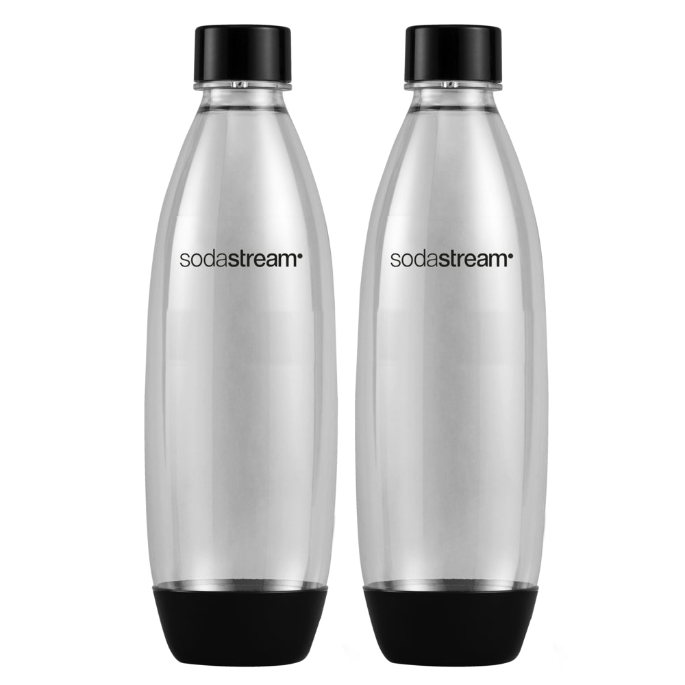 Image of SodaStream Fuse Bottles - 1 L - Black - Twin Pack