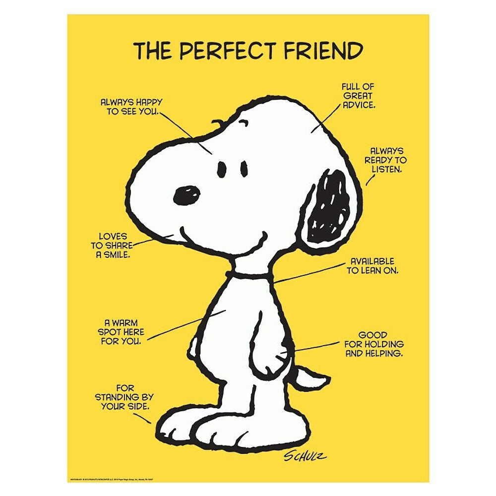 Image of Eureka Peanuts The Perfect Friend Poster, 17" x 22"