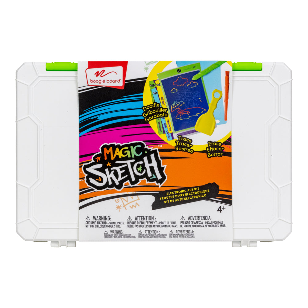 Image of Boogie Board Magic Sketch Kids Drawing Kit with Storage Case, Multicolour