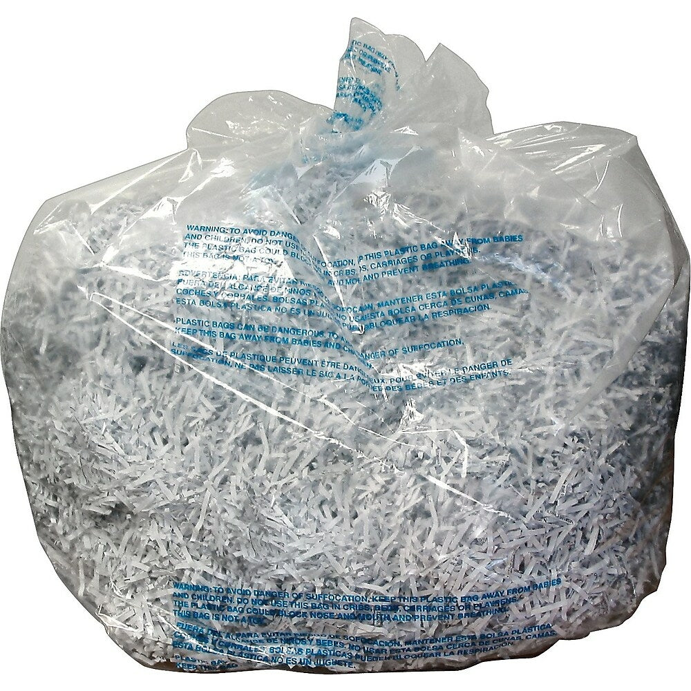 Image of GBC Shredder Bags, 25"(H) x 16"(W) x 17"(D), 100 Pack