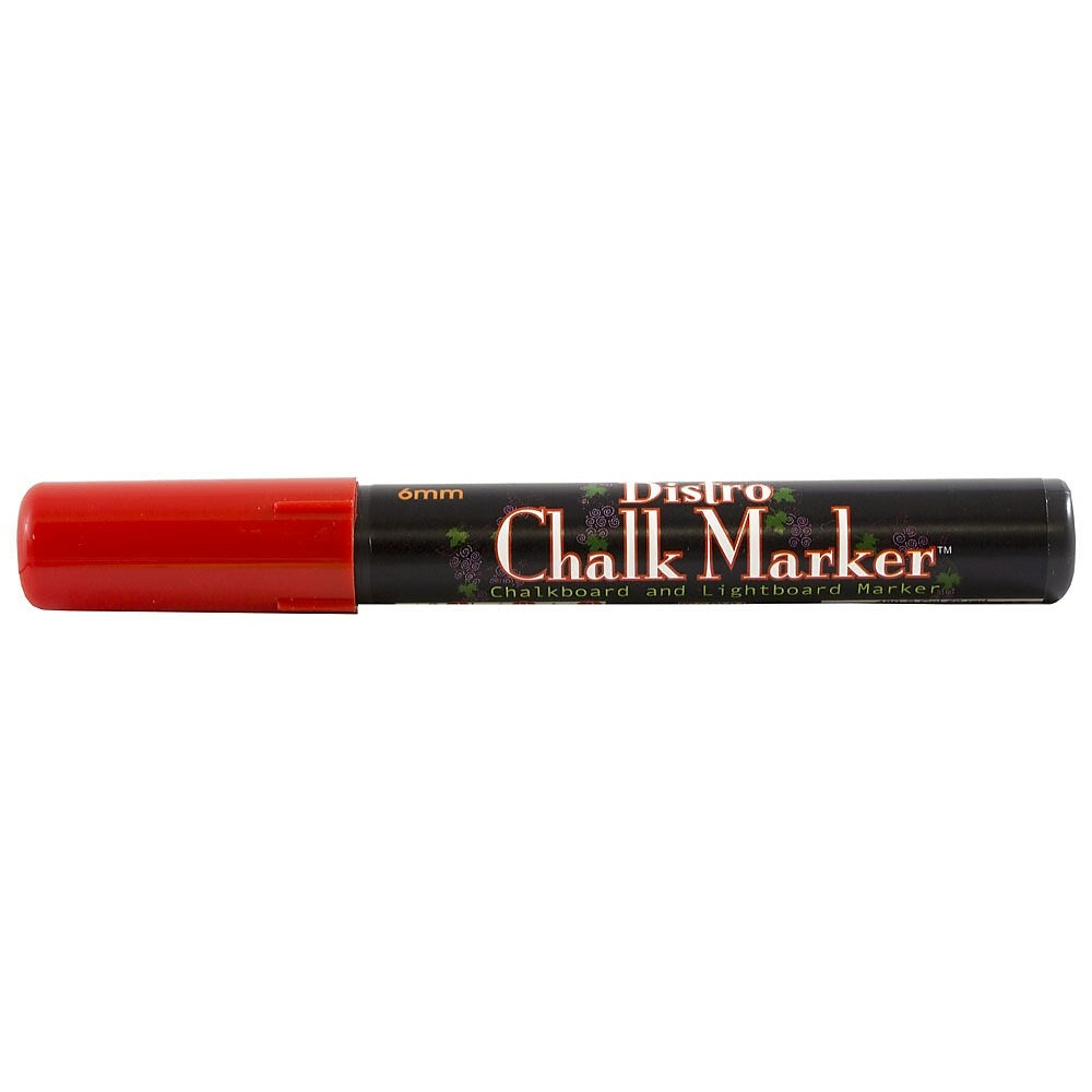 Image of Marvy Uchida Broad-Point Liquid Chalk Markers - Erasable - Dustless - Red