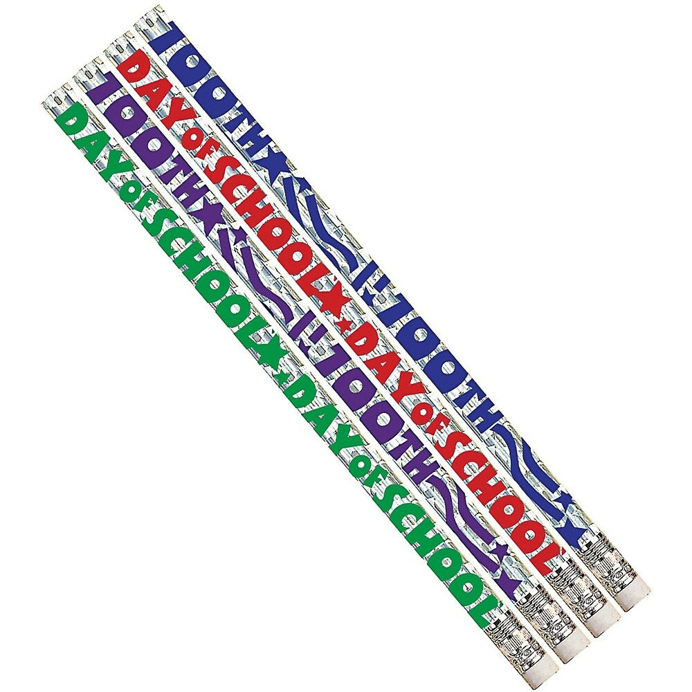 Image of Musgrave Pencil Company Pencil 100th Day, 144 Pack (MUS2347D)