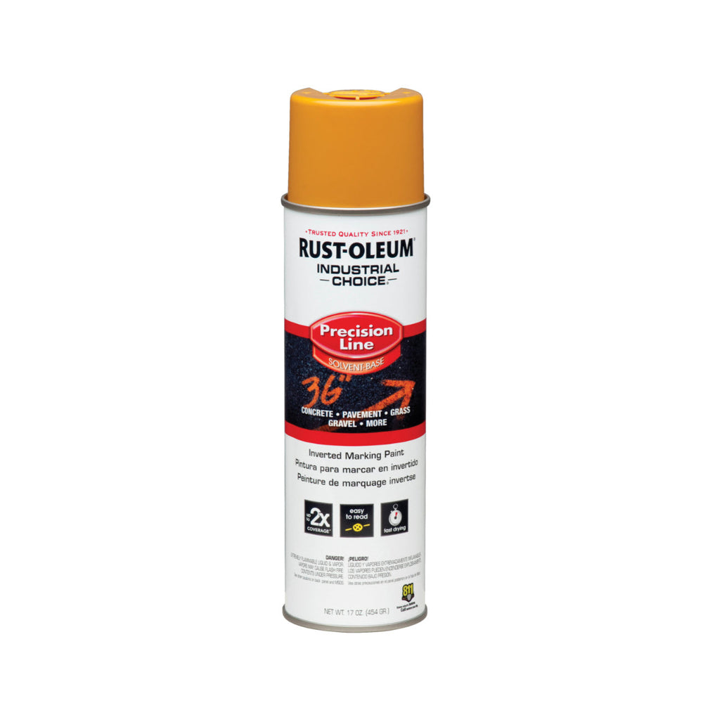 Image of Rust-O-Leum Solvent Based Inverted Marking Paint - 17 oz. - Caution Yellow (KQ212)