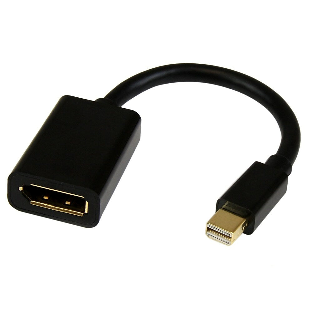 Image of StarTech 6In Mini Displayport to Displayport Video Cable Adapter, M/F, Black