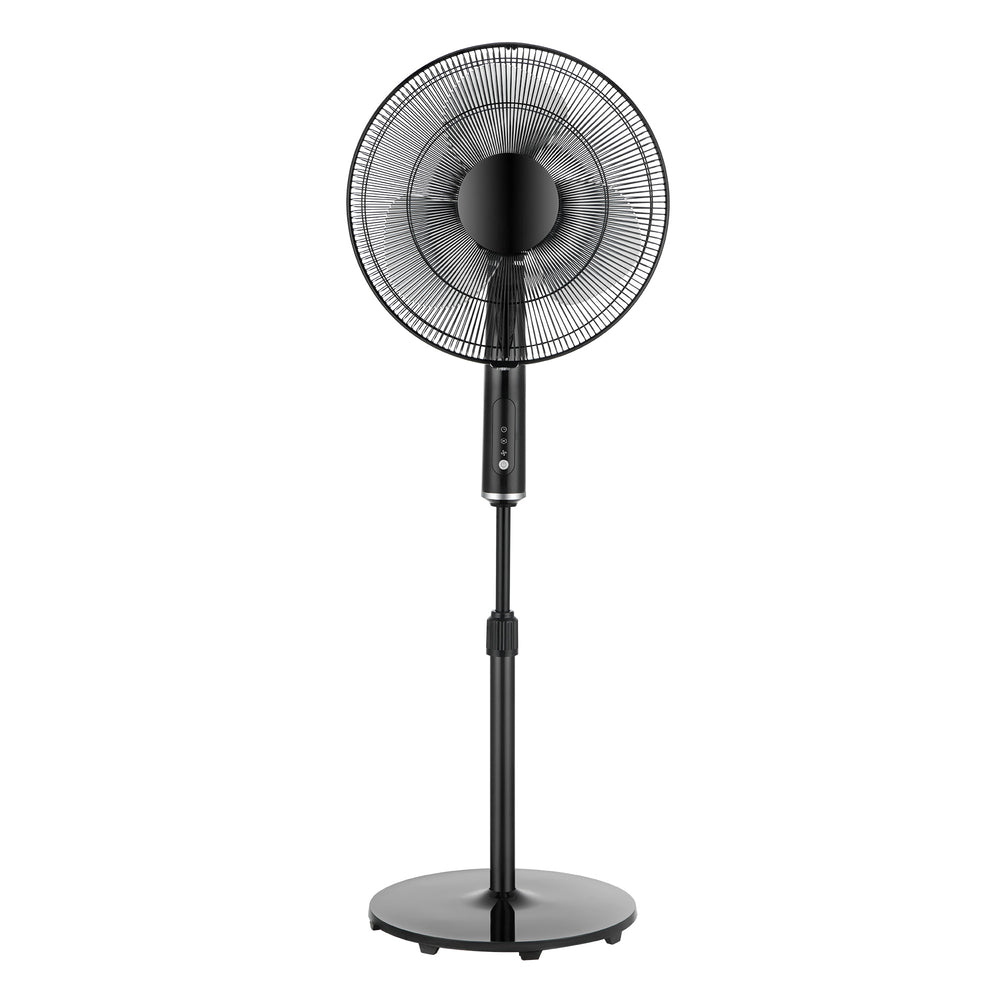 Image of Ecohouzng 16 inch AC Pedestal Fan with Remote, Black