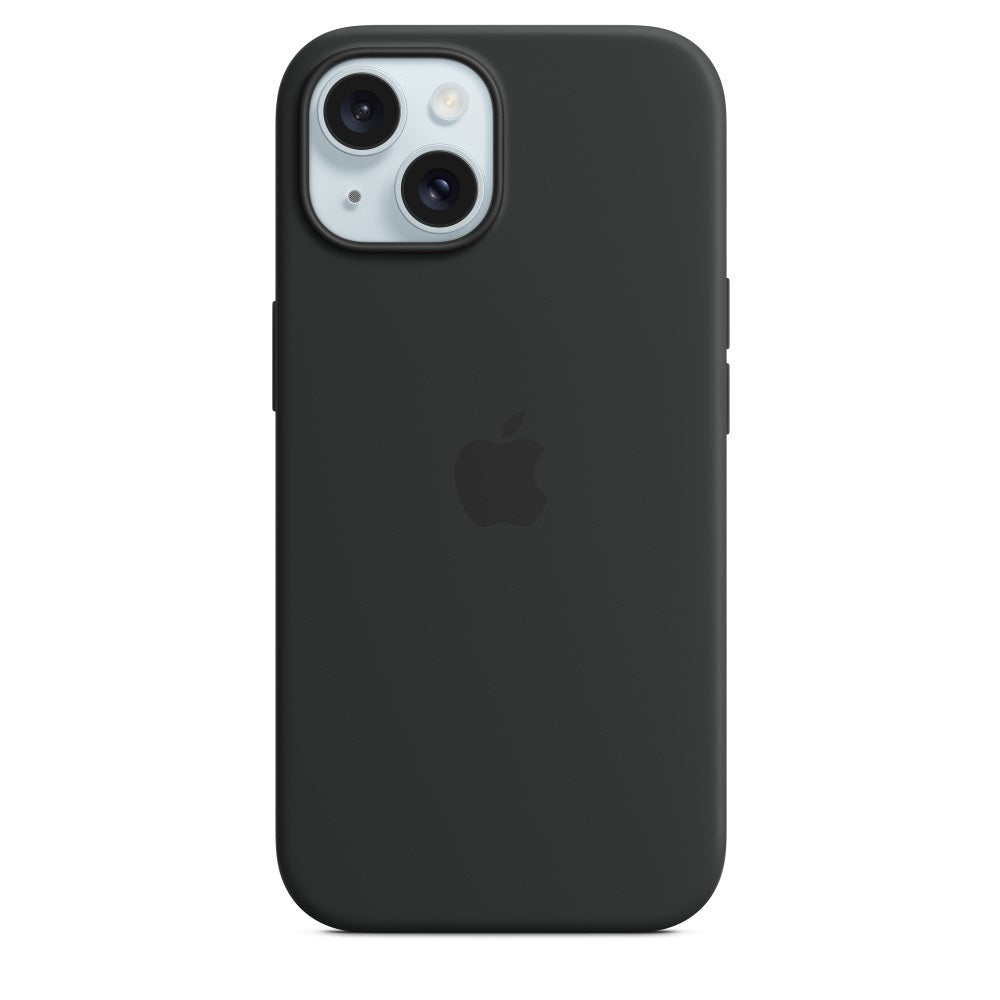 Image of Apple iPhone 15 Silicone Case with Magsafe - Black