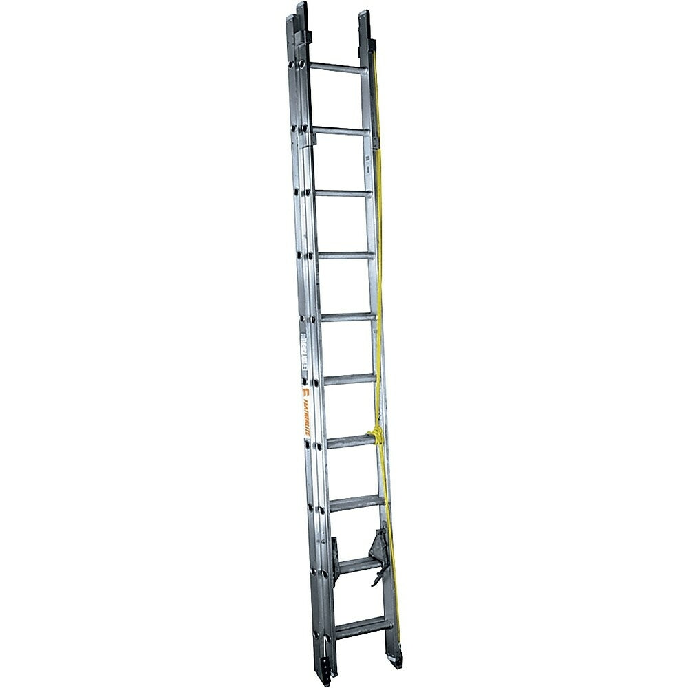Image of Featherlite Industrial Heavy-Duty Aluminum Extension/Straight Ladders (4200D Series), 40', Yellow
