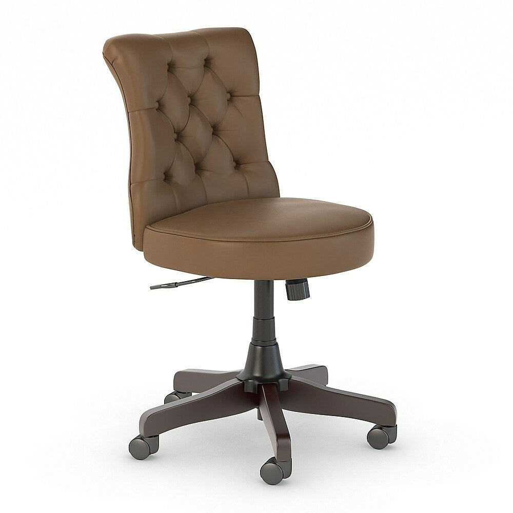 Image of Bush Business Furniture Arden Lane Mid Back Tufted Office Chair, Saddle (CH2301SDL-03)