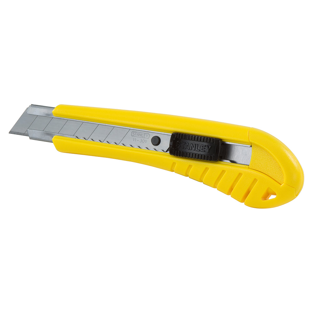 Image of Stanley 18mm Standard Snap-Off Utility Knife, Yellow