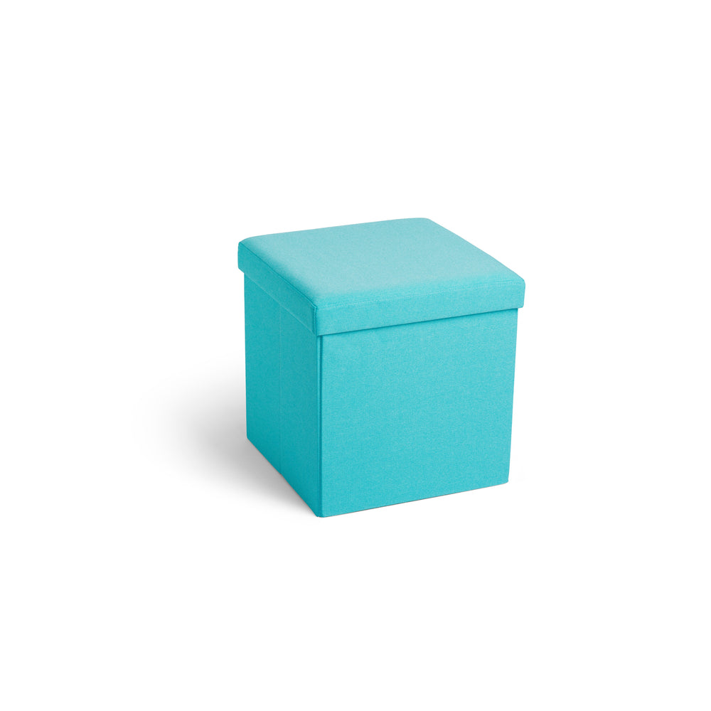Image of Poppin Box Seat - Aqua