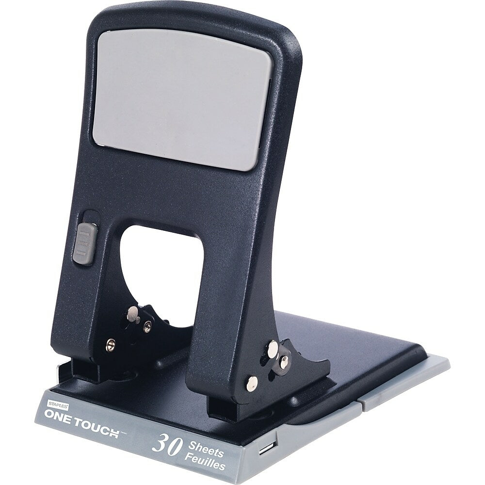 Image of Staples One-Touch 2-Hole Punch - 30-Sheet Capacity
