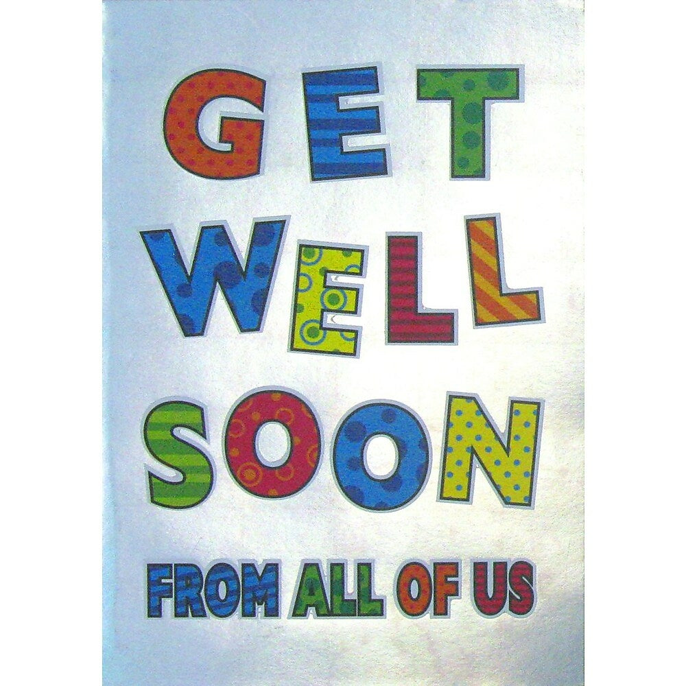 Image of Rosedale 5-1/2" x 8" From All Get Well Soon From All Of Us Greeting Cards And Envelopes, 12 Pack (17220)