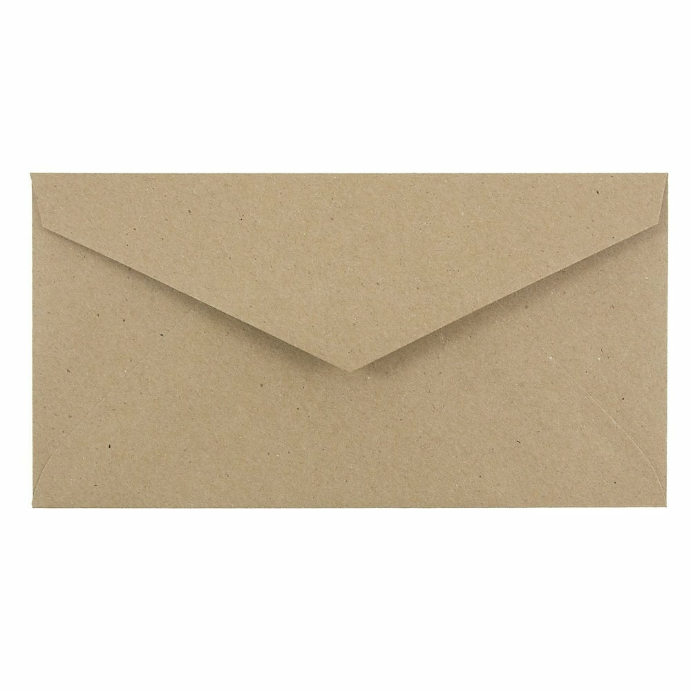 Image of JAM Paper Monarch Envelopes, 3.88 x 7.5, Brown Kraft Paper Bag Recycled, 1000 Pack (36317567B)