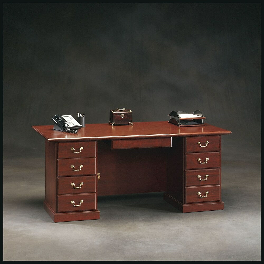 Image of Sauder Heritage Hill Executive Desk, Brown