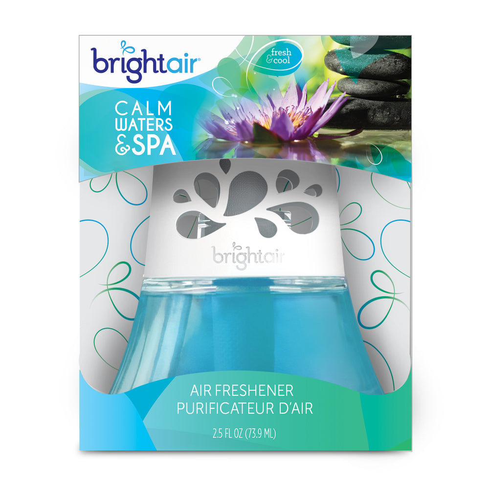 Image of Bright Air Scented Oil Air Freshener, Calm Waters & Spa Scent, Blue