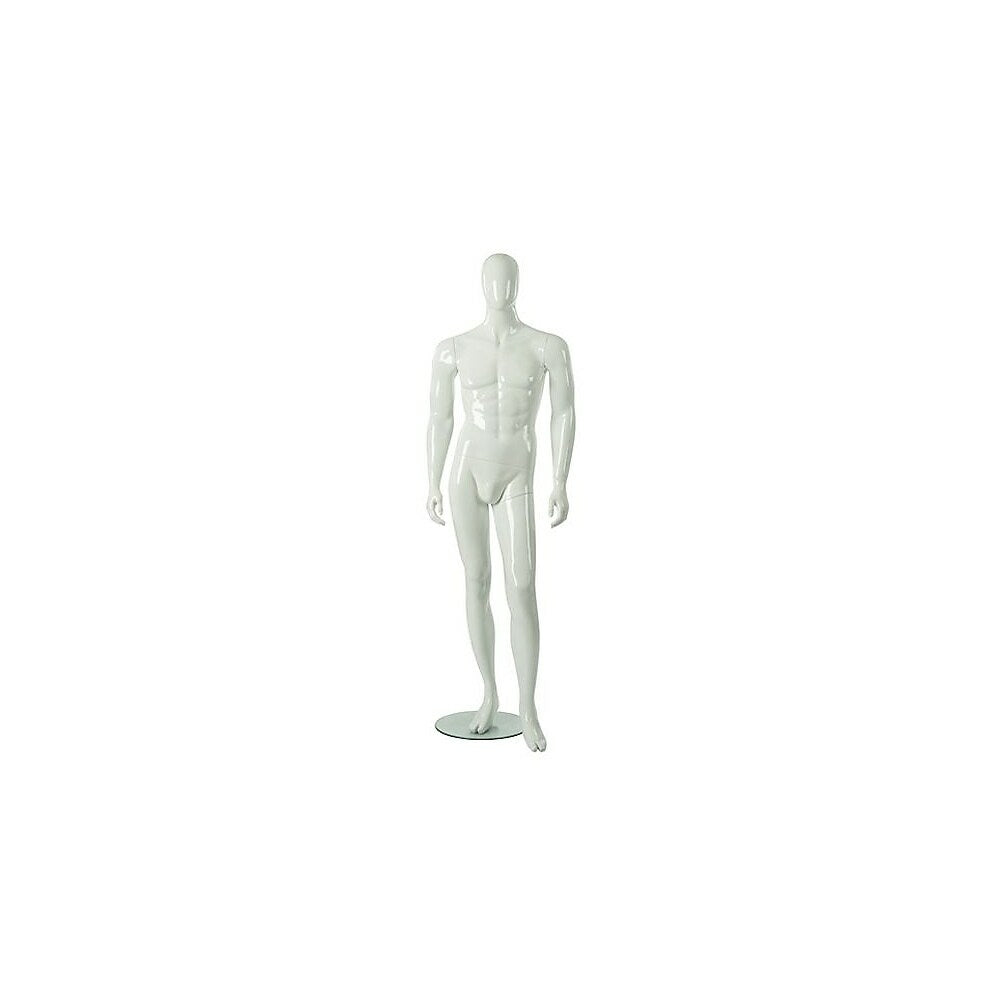 Image of RP Adult Male Abstract Mannequin, Shiny White (RPMA 1)