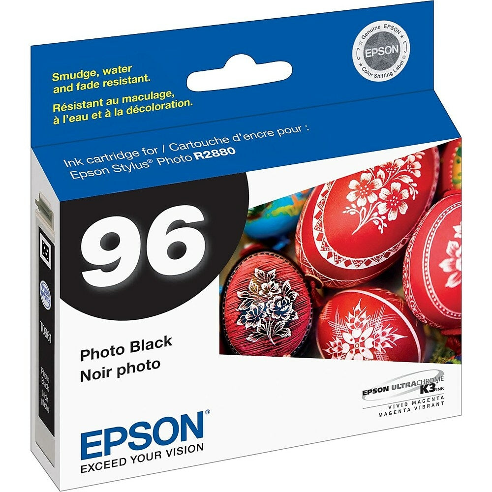 Image of Epson 96, Photo Black Ink Cartridge (T096120)