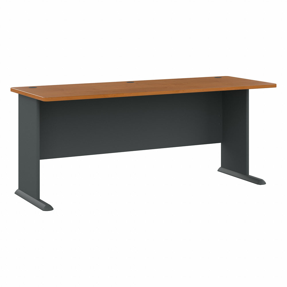 Image of Bush Business Furniture Cubix 72W Desk, Natural Cherry (WC57472), Brown