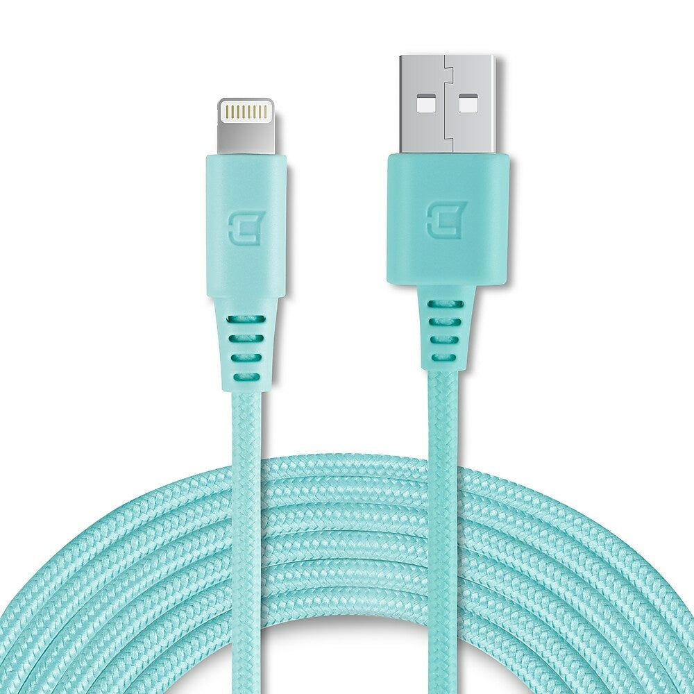 Image of Caseco Braided Lightning Cable - 2 Meter, Teal, Blue