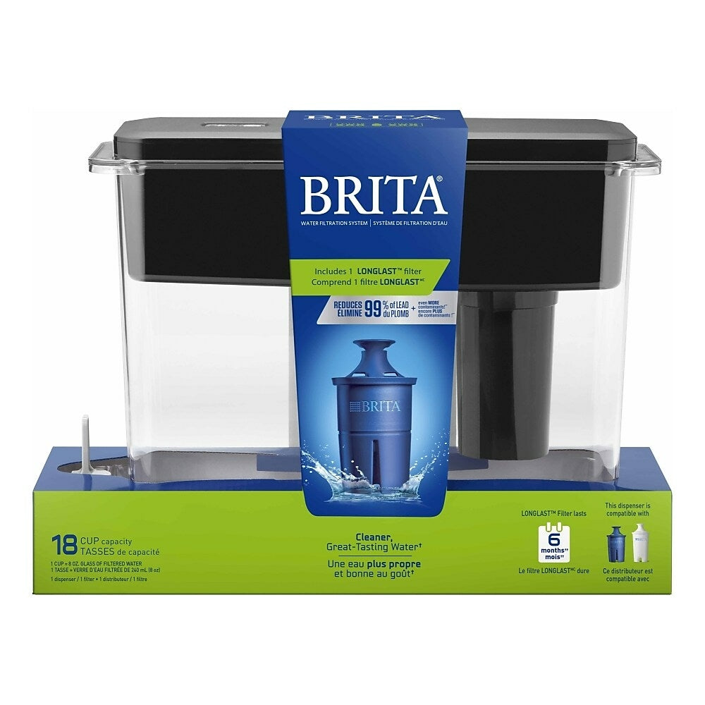 Image of Brita UltraMax Water Filter Dispenser with 1 Longlast Filter - 27 Cup - Black