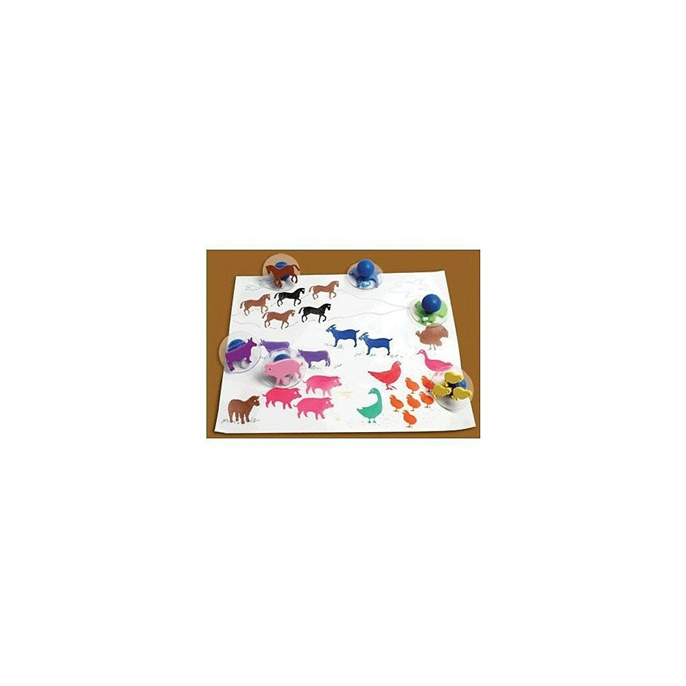 Image of Centre Enterprises Ready2learn Giant Stamper, Farm Animals, 10 Pack (CE-6739)