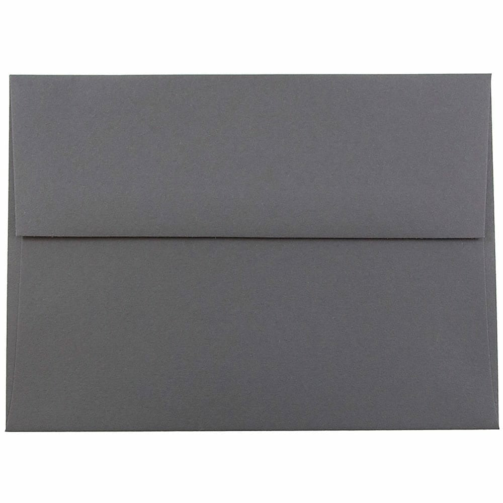 Image of JAM Paper A6 Invitation Envelopes, 4.75 x 6.5, Dark Grey, 1000 Pack (36396433B)