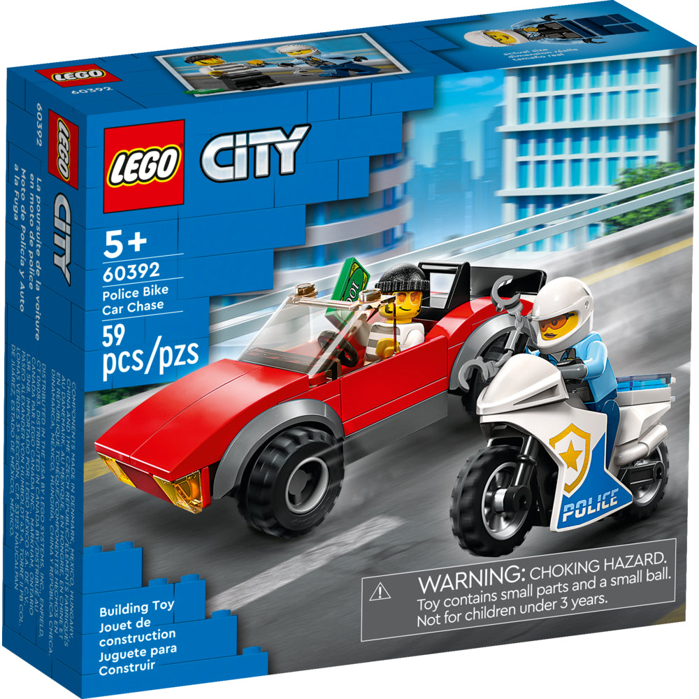 Image of LEGO City Police Bike Car Chase Playset - 59 Pieces