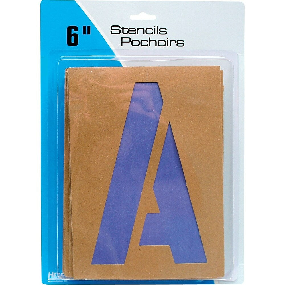 Letter Stencils, 8 Pack, 4 x 8 Inch, Alphabet Stencils, Letter