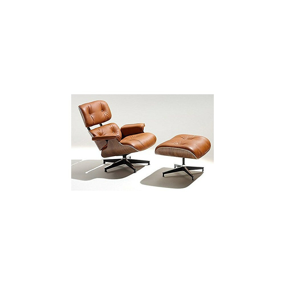 Image of Eames Lounger, Cigar Brown