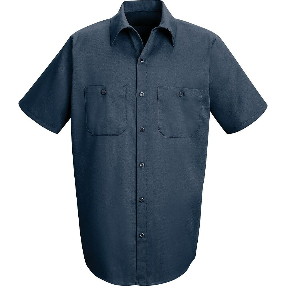 Image of Industrial SEE148 Solid Work Shirts, Medium, 6 Pack