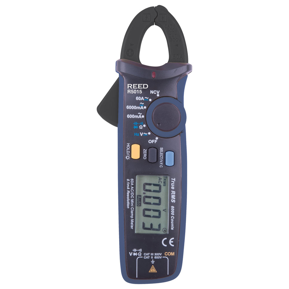Image of REED R5015 60A True RMS AC/DC Clamp Meter with NCV