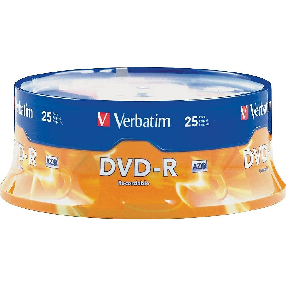 Image of Verbatim DVD-R 4.7GB, 16x, 25 Pack, 25 Spindle