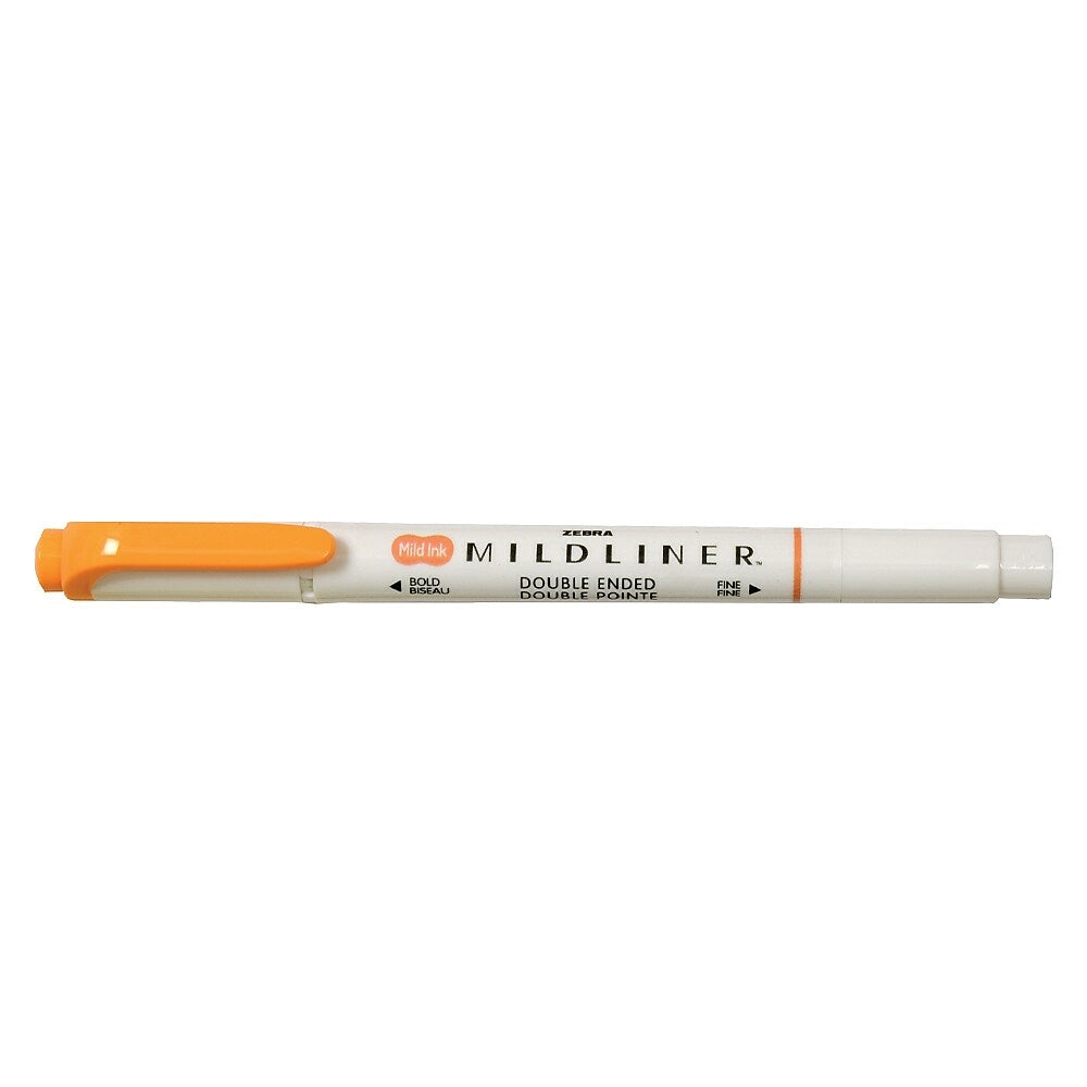 Image of Zebra Mildliner Double-Ended Pen-Style Highlighter - Mild Apricot