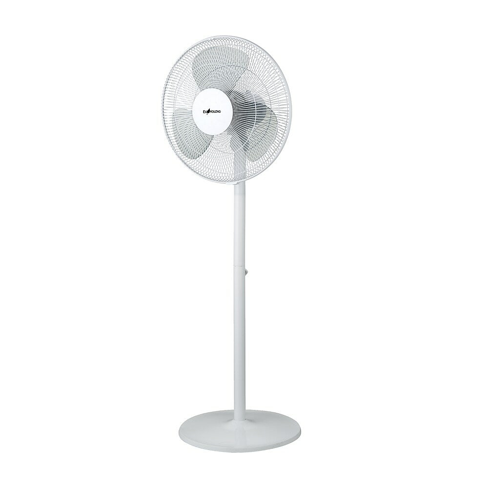 Image of Ecohouzng 16" Oscillating Pedestal Fan (CT40021ST), White