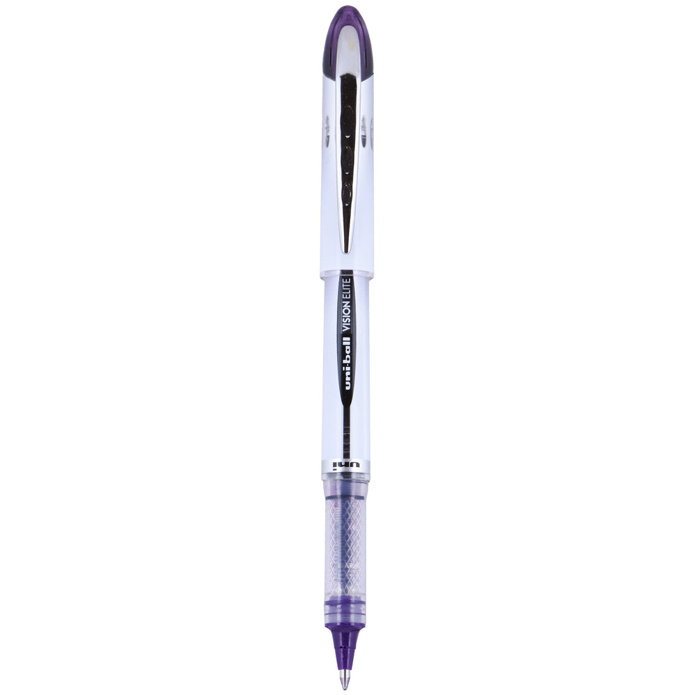 Image of uni-ball Vision Elite Rollerball Pens - Bold Point (0.8mm) - Purple BLX Ink