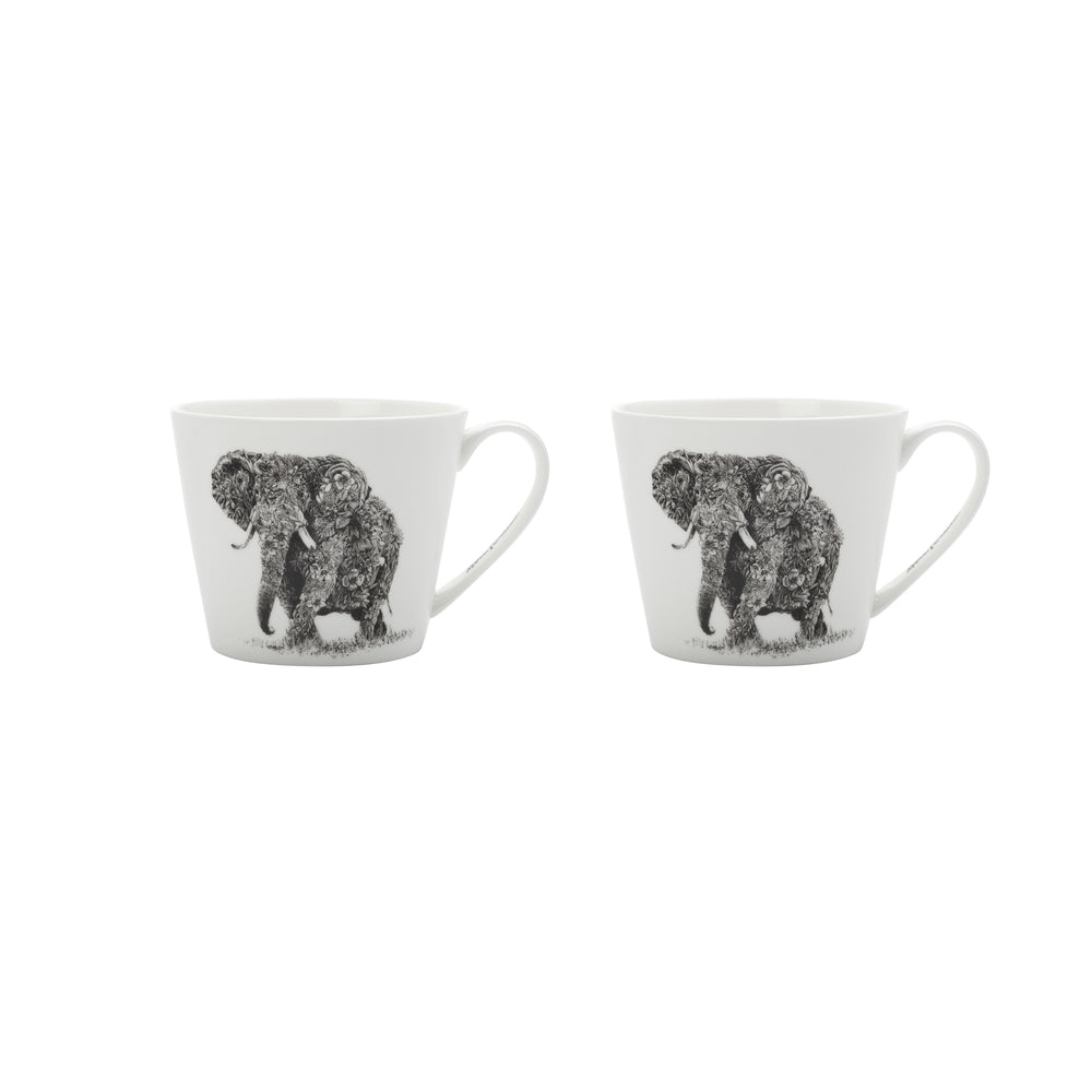 Image of Maxwell & Williams Mug - African Elephant - Pack of 2, 2 Pack