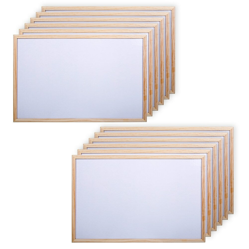 Image of CTG Brands Small White Board, 11.5 x 17.5", White, 12 Pack
