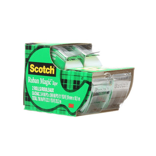 Scotch Tape Magic Tape, 12.7mm Wide x 32.9m, 1 Roll with Dispenser :  : Office Products