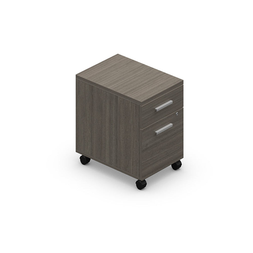 Image of Offices to Go Ionic File Mobile Pedestal - Absolute Acajou - Grey