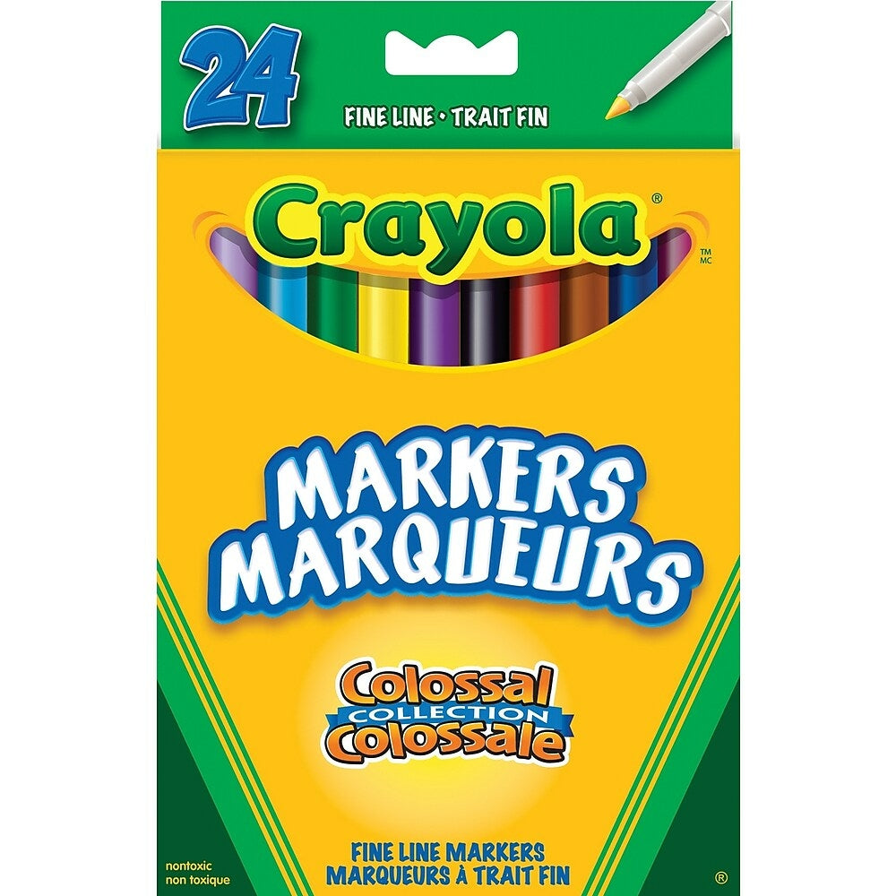 Image of Crayola Fine Line Markers, 24 Pack