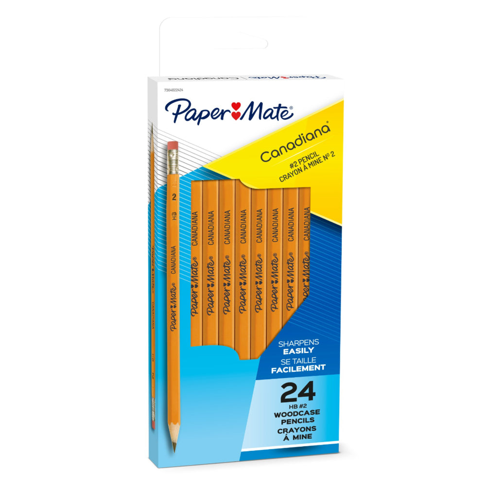 Image of Paper Mate Canadiana #2 HB Wood Pencils - 24 Pack