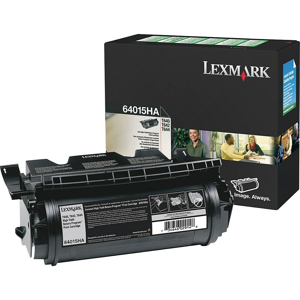 Image of Lexmark 64015HA Toner Cartridge - High Yield - Black