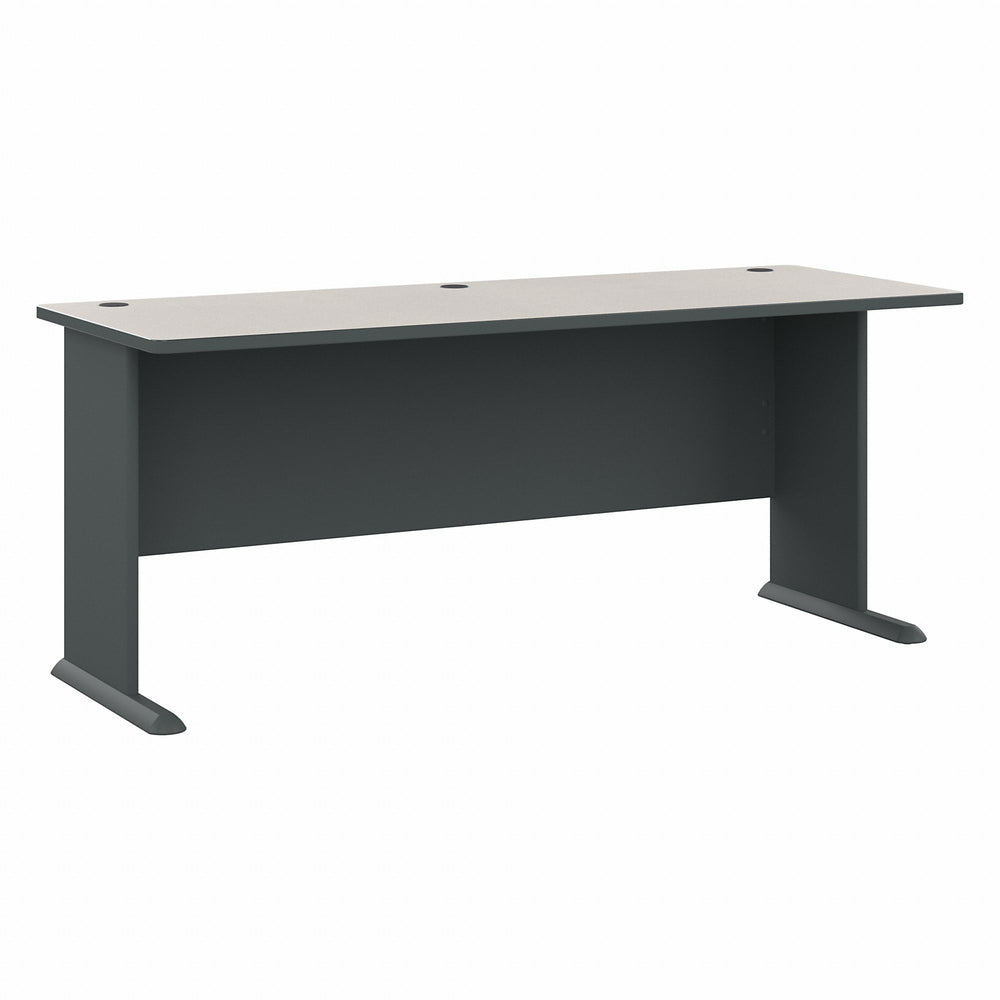 Image of Bush Business Furniture Cubix 72W Desk, Slate/White Spectrum (WC84872)