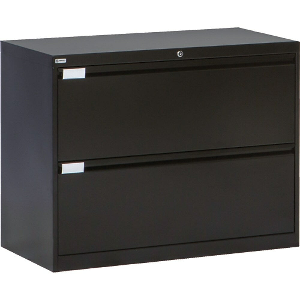 Image of Perfix 2-Drawer Lateral Filling Cabinet (OP213), Black