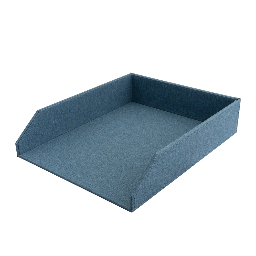 Image of Martha Stewart Linen Inbox - Navy