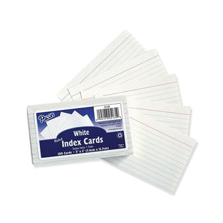 SJBAUTYO 150PCS cartes de révision, cartes d'index vides perforées