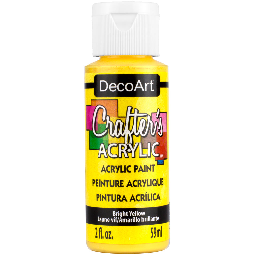 Image of DecoArt 2oz Crafters Acrylic Paint - Bright Yellow
