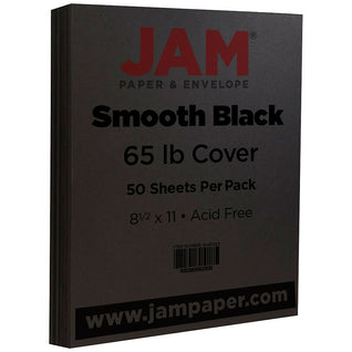 JAM PAPER Strathmore 80lb Cardstock - 8.5 x 11 Coverstock - 216 gsm - Ivory  Wove - 25% cotton - 50 Sheets/Pack