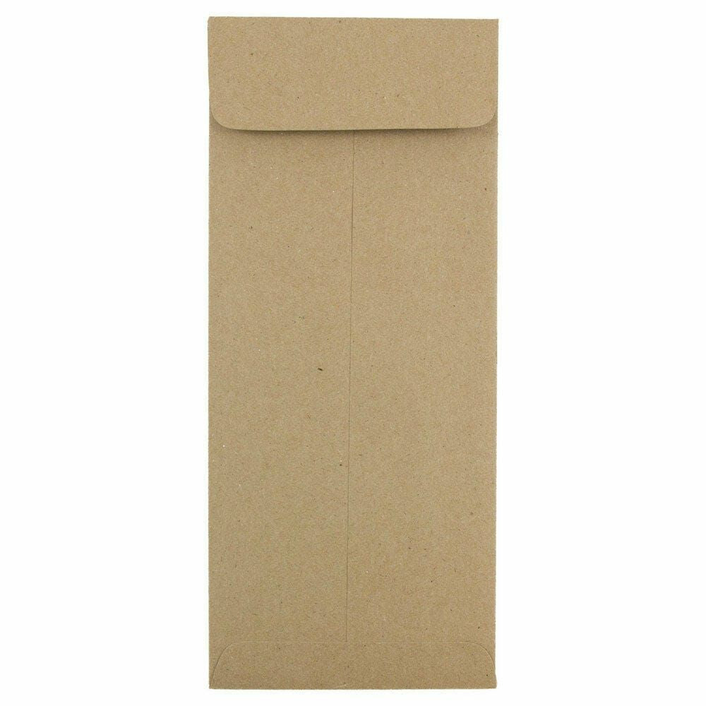 Image of JAM Paper #10 Policy Business Envelopes - 4.125" x 9.5" - Brown Kraft Paper Bag - 25 Pack